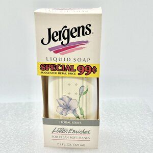 Vintage Liquid Jergens Hand Soap 7.5Oz NIB Made In USA 1986 NOS Vintage Prop